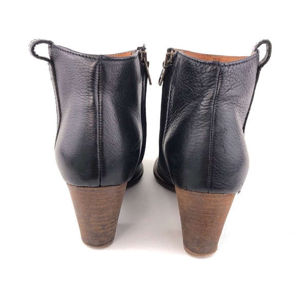 Madewell The Billie Black Leather Ankle Booties 7 - Picture 6 of 16
